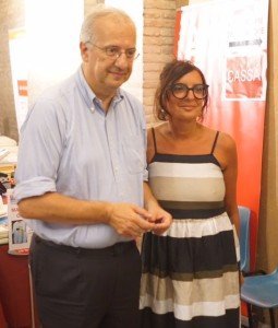 Walter Veltroni e la Presidente delle Librerie Coop Nicoletta Bencivenni