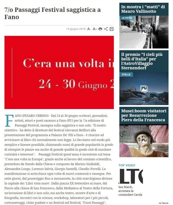 7/o Passaggi Festival saggistica a Fano