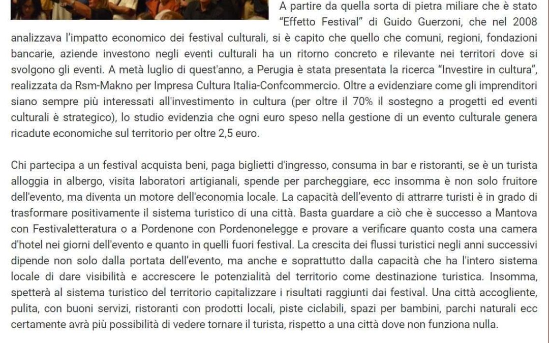 VivereFano / Grandi eventi, Belfiori (Passaggi) e Pedini (Fano Jazz): “È l’ora dei festival, ma serve più supporto”