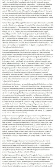 Aska news – Libri e cultura, dal 26 al 30 agosto torna “Passaggi Festival”