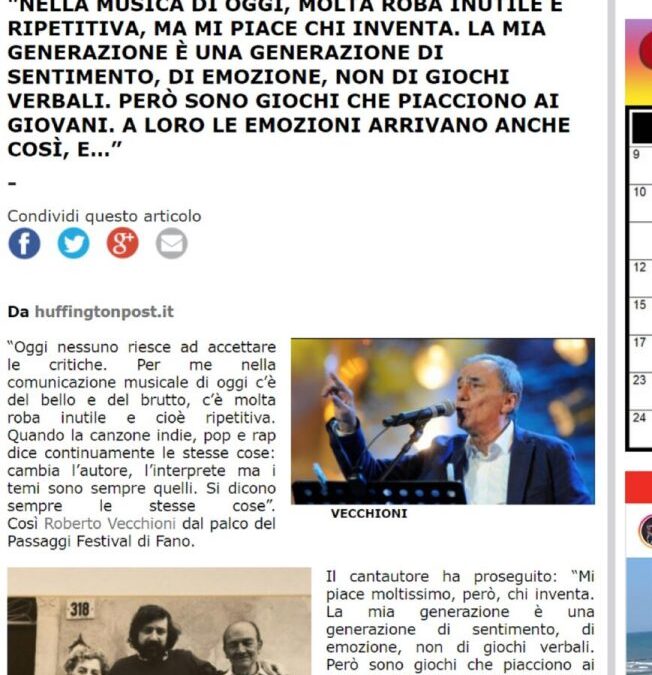 Dagospia – «Se qualcosa della musica deve passare alla storia sarà Guccini non Fedez»
