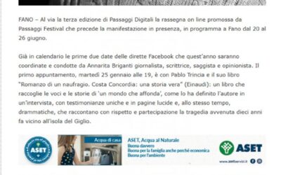 Occhio alla Notizia – Passaggi Digitali: martedì la prima diretta Facebook con Pablo Trincia