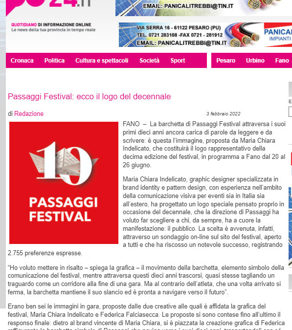 Pu24 – Passaggi Festival: ecco il logo del decennale