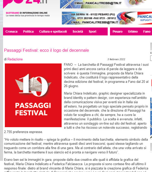 Pu24 – Passaggi Festival: ecco il logo del decennale