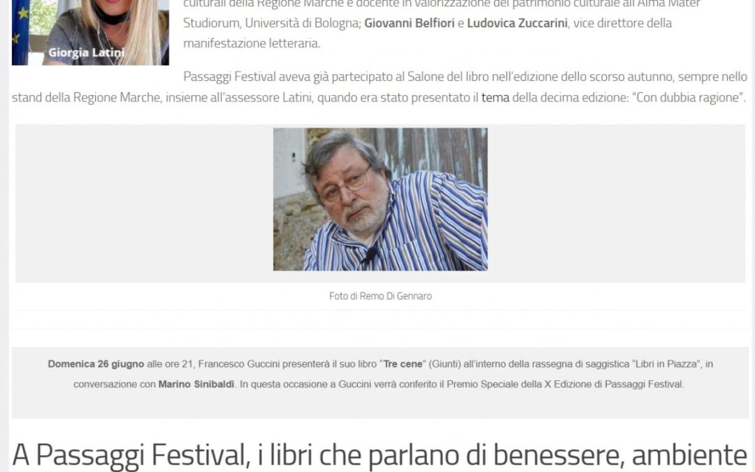Fano 24 – Passaggi Festival presenta il programma al Salone del Libro di Torino