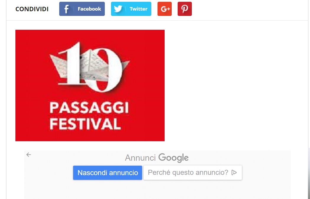 Marche Notizie – Passaggi Festival a Fano, Estra Prometeo rinnova la collaborazione
