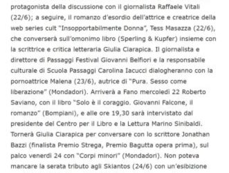 AgenParl – COMUNICATO STAMPA Fuori Passaggi Music & Social e Passaggi tra le Nuvole