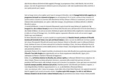 Corriere della Sera – Il doppio palco di Passaggi