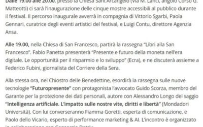 La Milano – Fano, inaugurazione della X edizione di Passaggi Festival