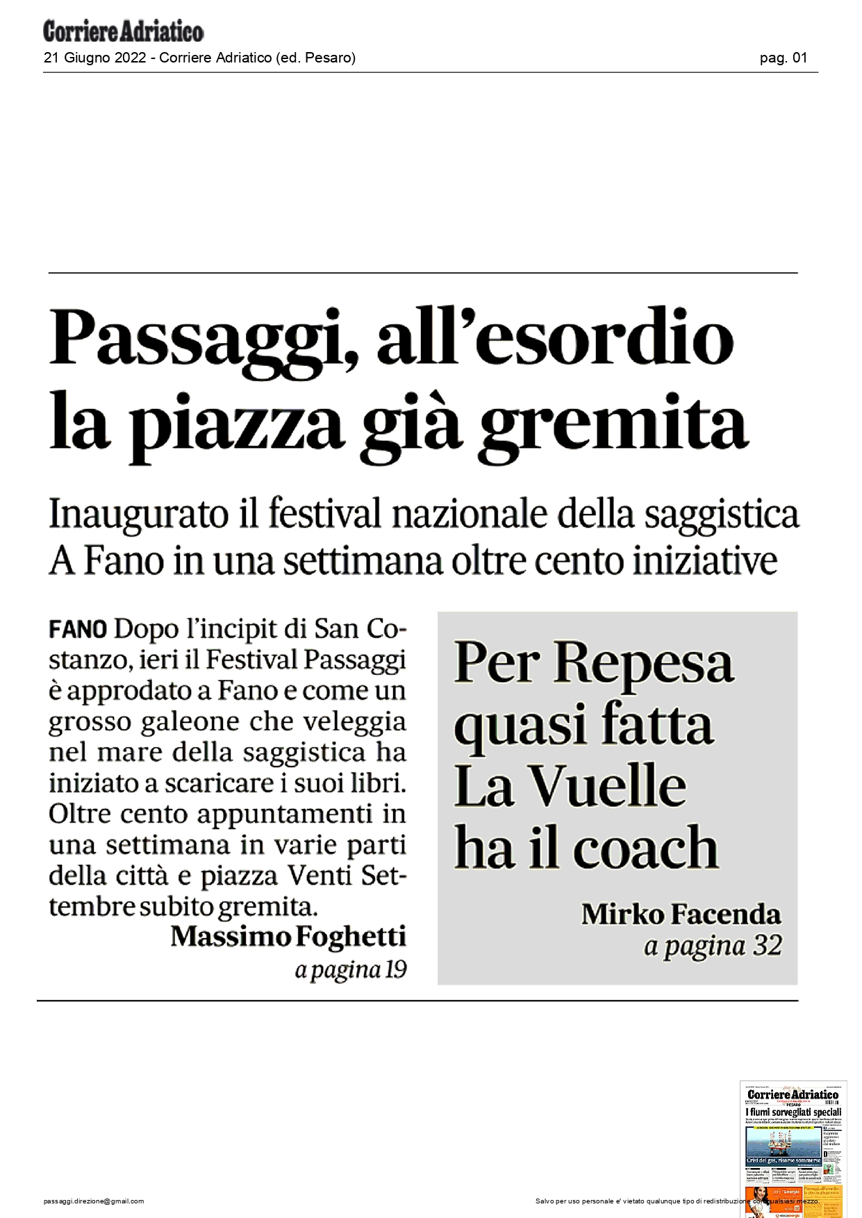 Corriere-Adriatico-ed.-Pesaro-Passaggi-all-esordio-la-piazza-gia-gremita