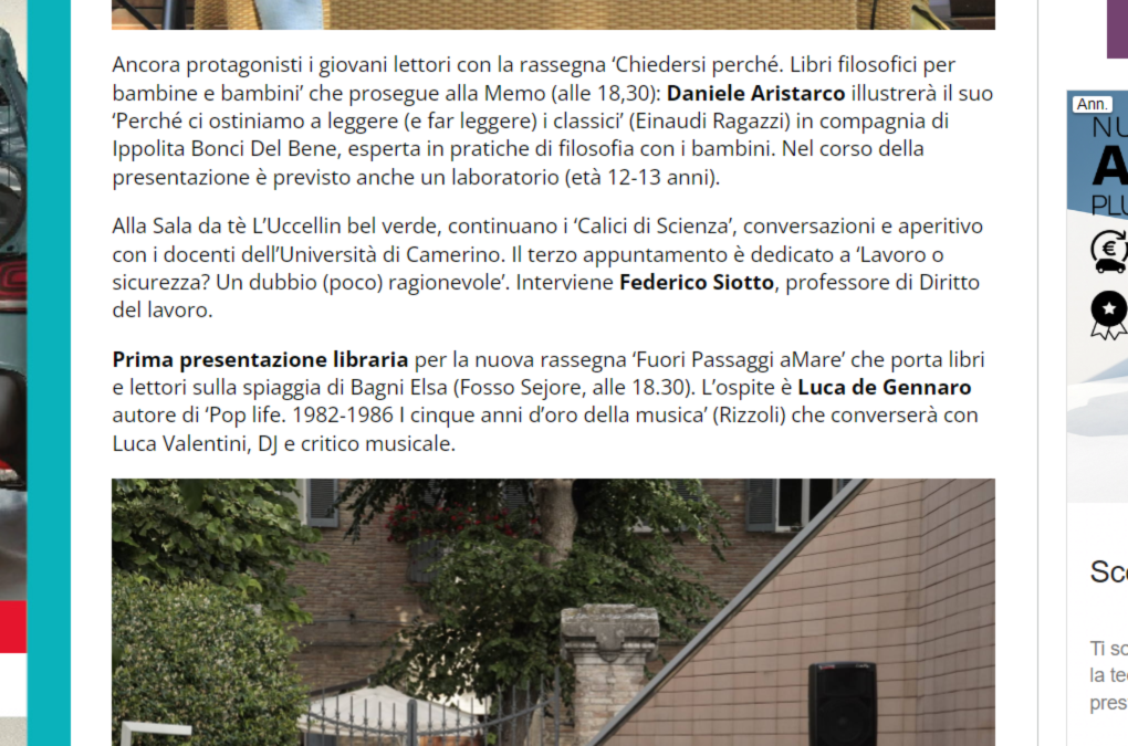 Centro Pagina – Fano, a Passaggi è la giornata di Roberto Saviano, Mario Giordano e Maura Gancitano