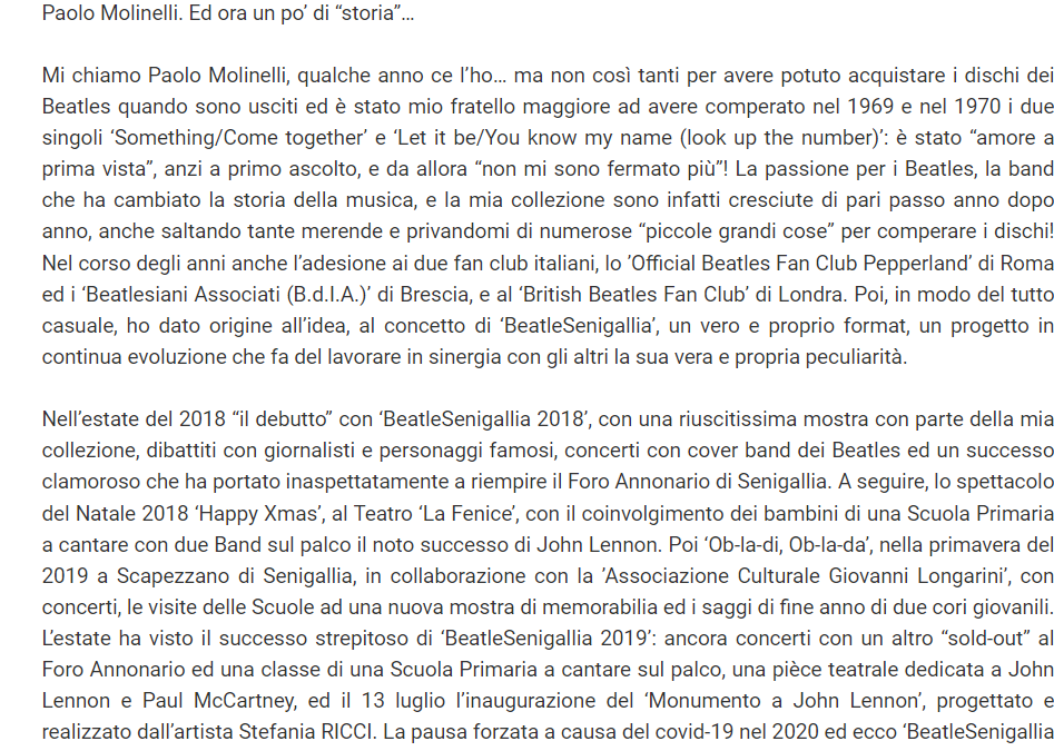 VivereFano – I Beatles invadono Fano con beatlesenigallia 2022 a Passaggi Festival