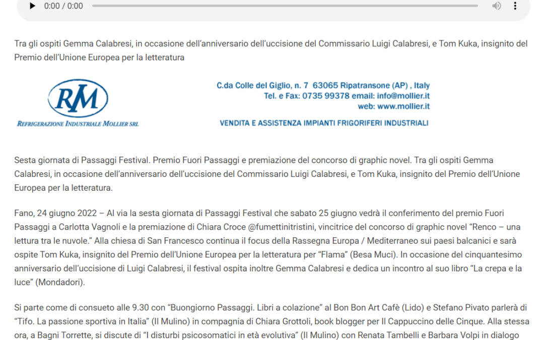 Il Mascalzone – Passaggi Festival, il programma della 6a giornata