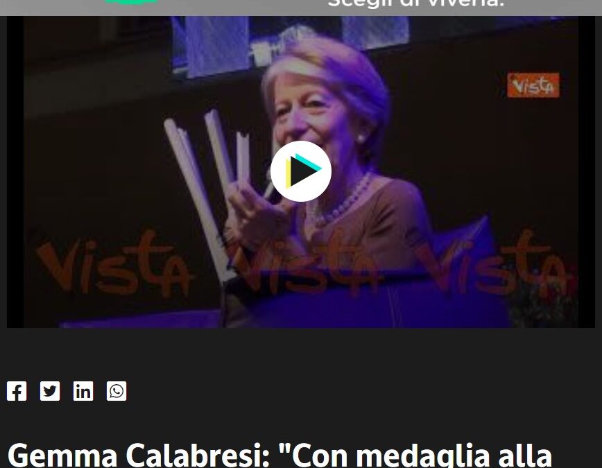 il Giornale – Gemma Calabresi: “Con medaglia alla memoria per Luigi il Paese intero ha saputo chi era mio marito”