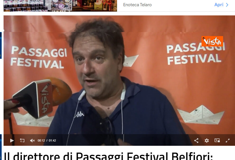 Leggo – Il direttore di Passaggi Festival Belfiori: “Decima edizione un successo, l’appuntamento è al 2023”
