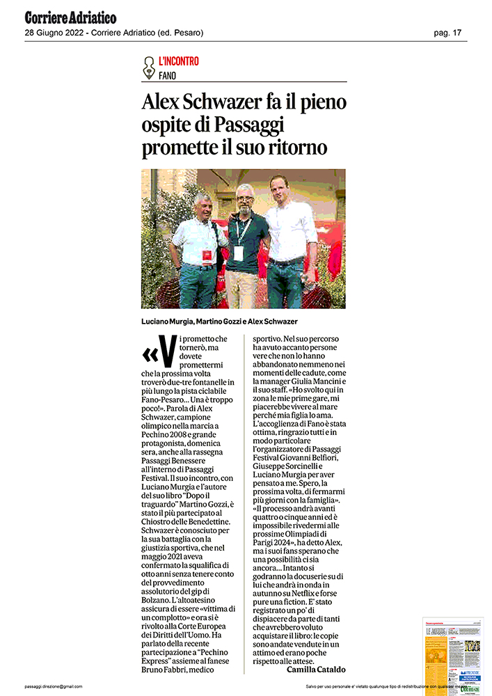 Corriere_Adriatico_Alex_Schwazer-fa-il-pieno-ospite-di-Passaggi-promette-il-suo-ritorno
