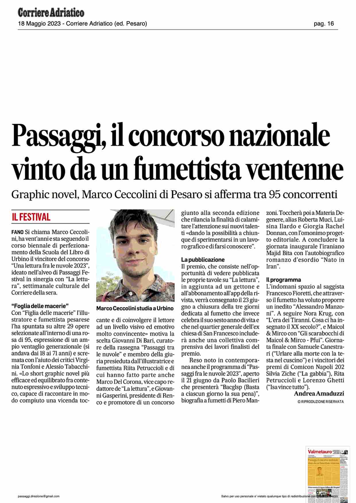 corriere_adriatico_ passaggi_il_concorso_nazionale_vinto_da_un_fumettista_ventenne