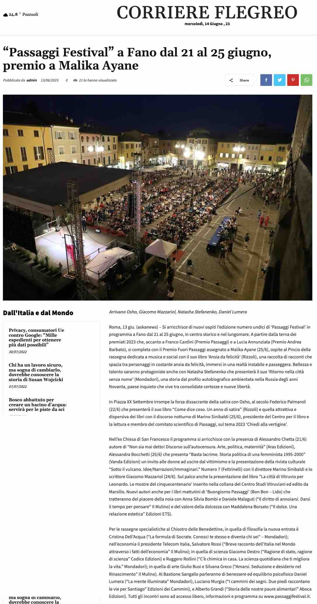 corriereflegreo_passaggi_festival_a_fano_dal_21_al_25_giugno_premio_a_malika_ayane