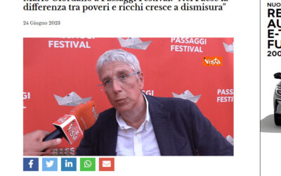 Il giornale d’Italia – Mario Giordano a Passaggi Festival: “Nel paese la differenza tra poveri e ricchi cresce a dismisura”