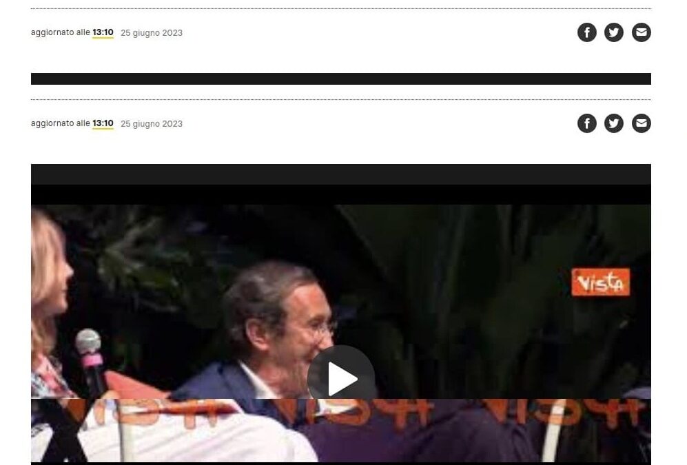 AGI Agenzia Italia – Fini al Passaggi Festival: “In Europa il sovranismo è una banalità, serve un ambito sovranazionale”