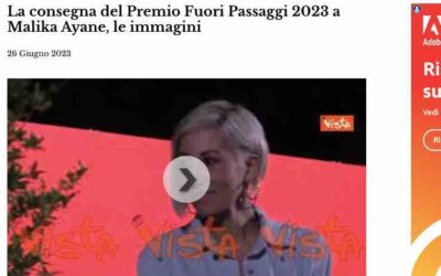 Il Giornale d’Italia – La consegna del Premio Fuori Passaggi 2023 a Malika Ayane, le immagini