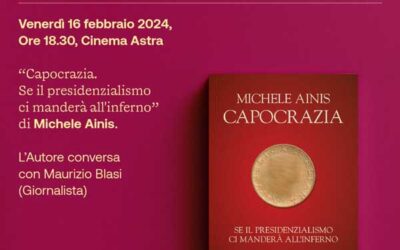 ‘Incontri Capitali’: venerdì 16 febbraio Michele Ainis conversa con Maurizio Blasi
