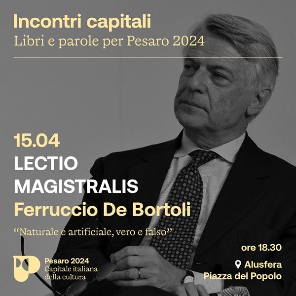Naturale e artificiale, vero e falso: Ferruccio De Bortoli ne parla a ‘Incontri capitali’