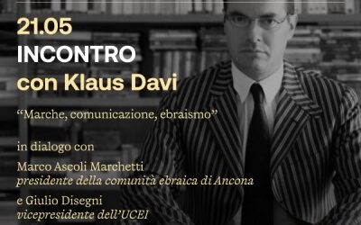 Klaus Davi, martedì 21 maggio ospite a Pesaro di ‘Incontri capitali’