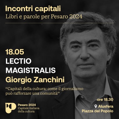 Cultura e giornalismo: la lectio magistralis di Giorgio Zanchini a ‘Incontri capitali’