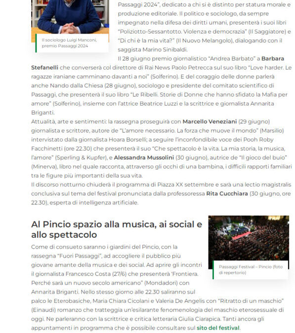 Arco News – Passaggi Festival l’IA al centro della XII edizione