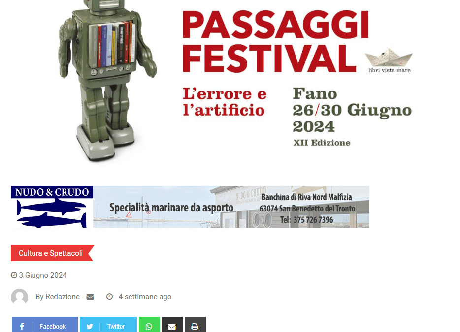 Ilmascalzone.it-L’avventura dei libri comincia da piccoli: le rassegne e i laboratori di Passaggi Festival per bambini e ragazzi