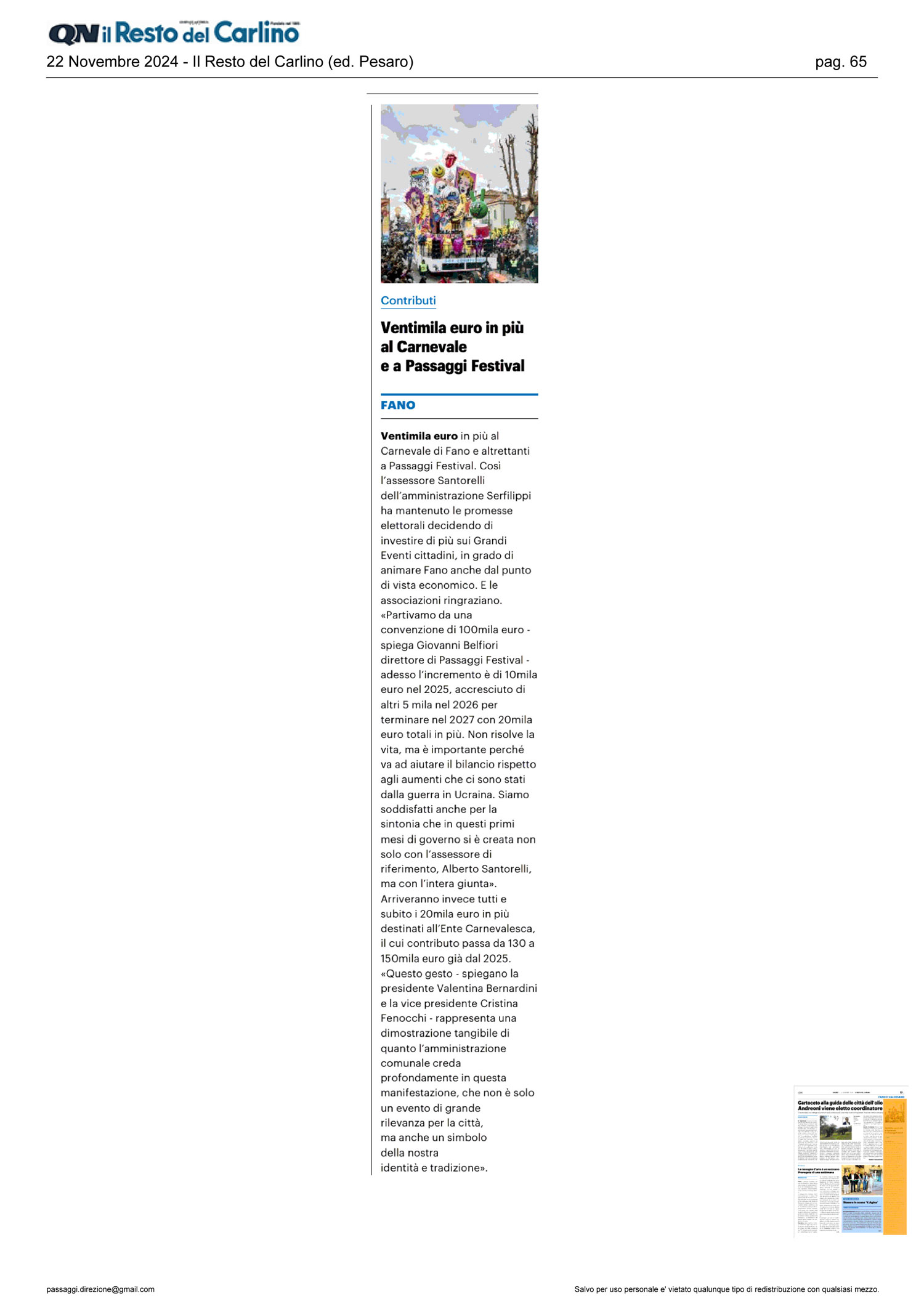 2024_11_22_Il_Resto_del_Carlino_ventimila_euro_in-piu_a_carnevale_e_a_passaggi_festivaldef