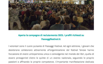 Nonsoloflaminia.it – Fano: volontari, il cuore pulsante di Passaggi Festival